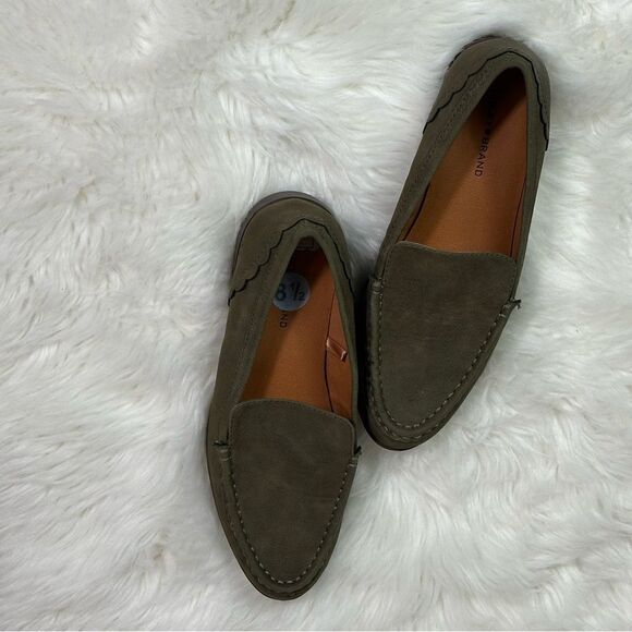 Lucky Brand Green Suede Loafers Slip-On - Picture 9 of 9